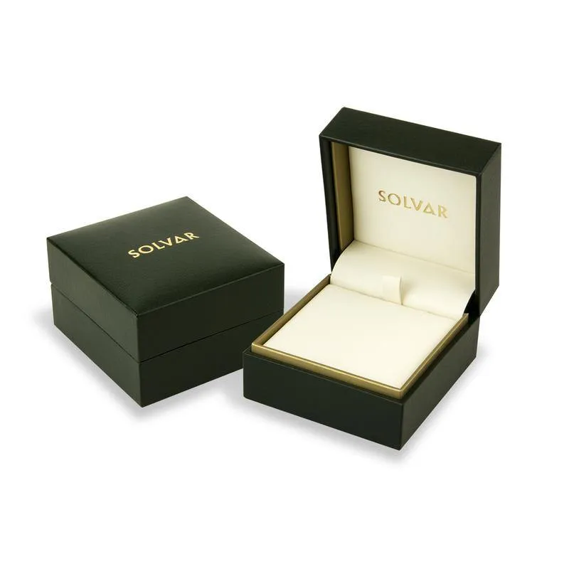 10K Gold Emerald Trinity Knot Pendant