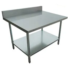 24" x 24" WORKTABLES WITH BACKSPLASH