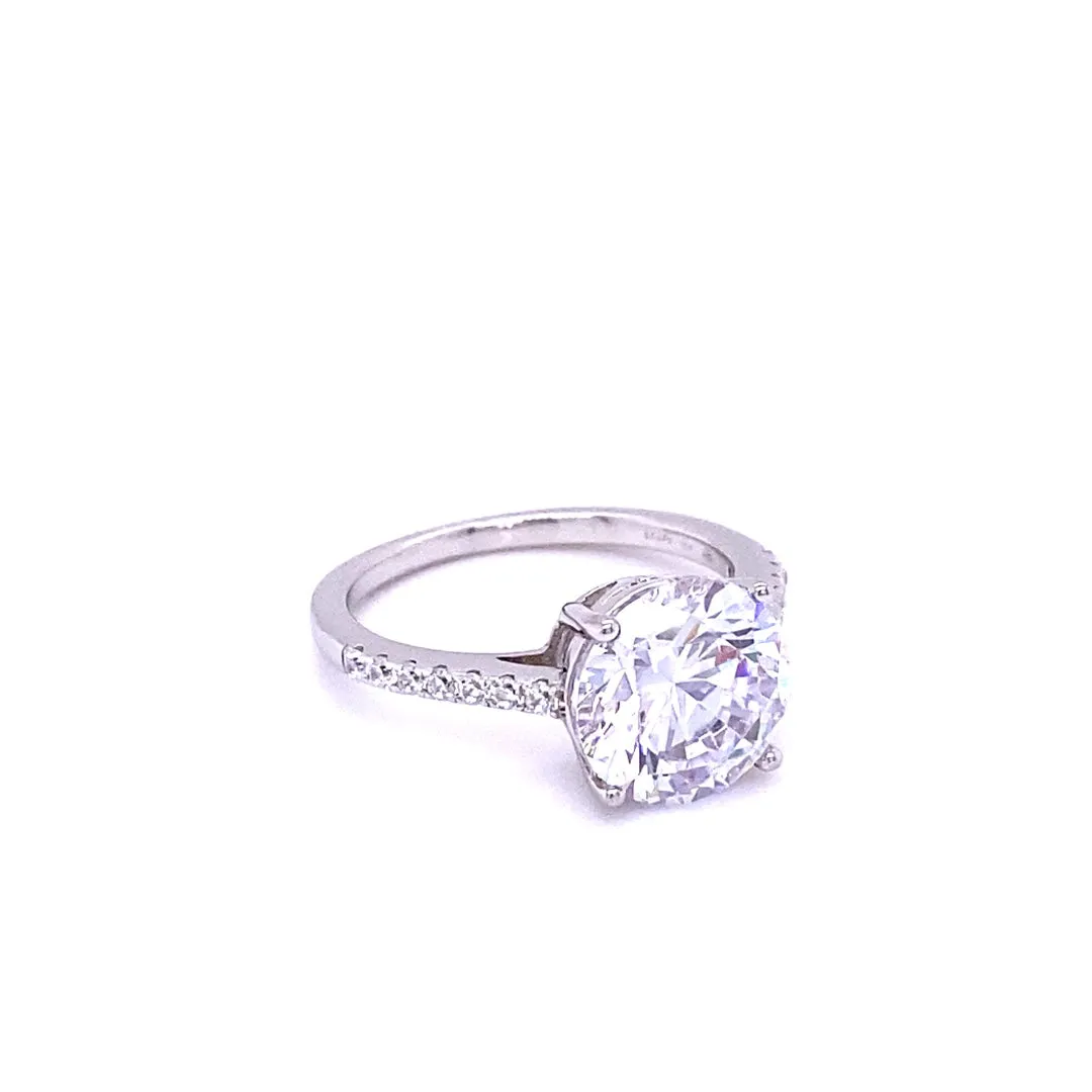 4 Carat Four Prong Engagement Ring