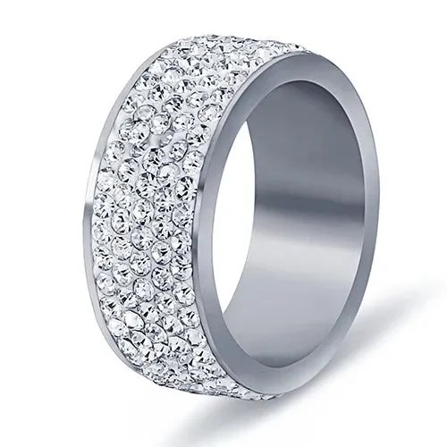 5 Row Crystal Ring