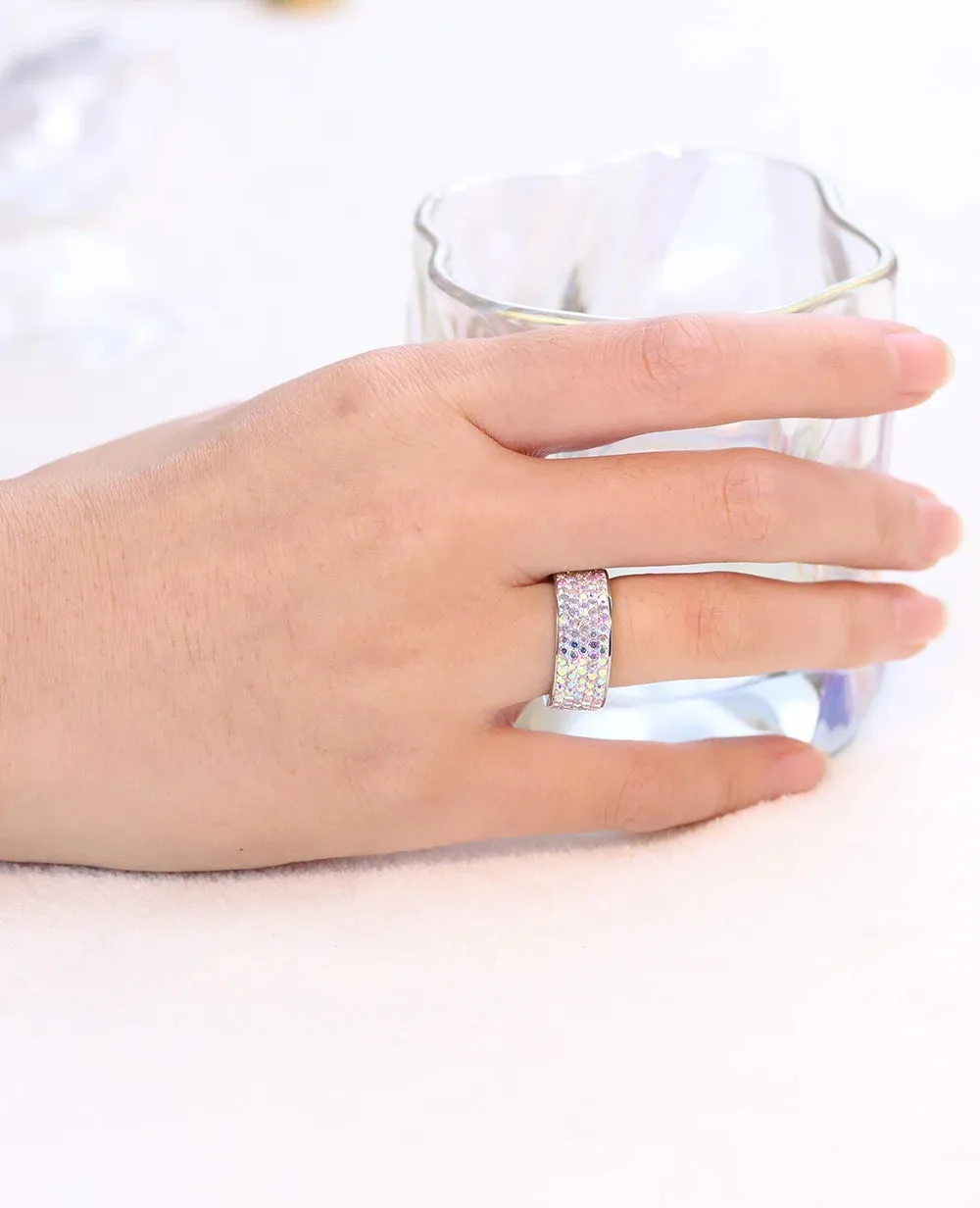 5 Row Crystal Ring