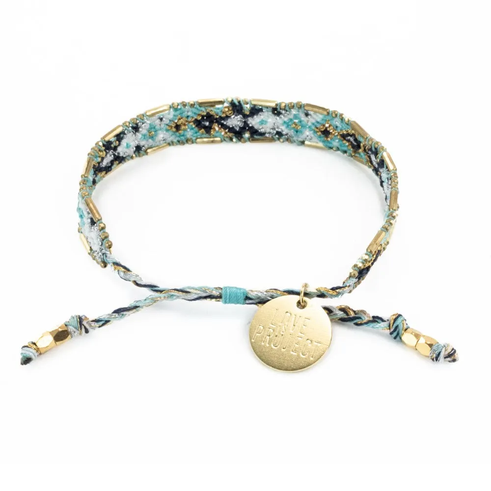 Bali Metallic Friendship Bracelet - Ice Frost