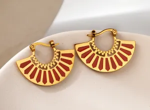 Crimson Cadence Earrings