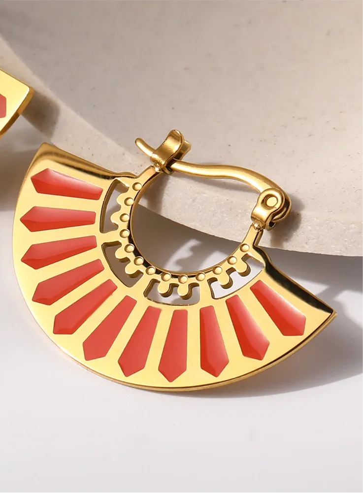 Crimson Cadence Earrings
