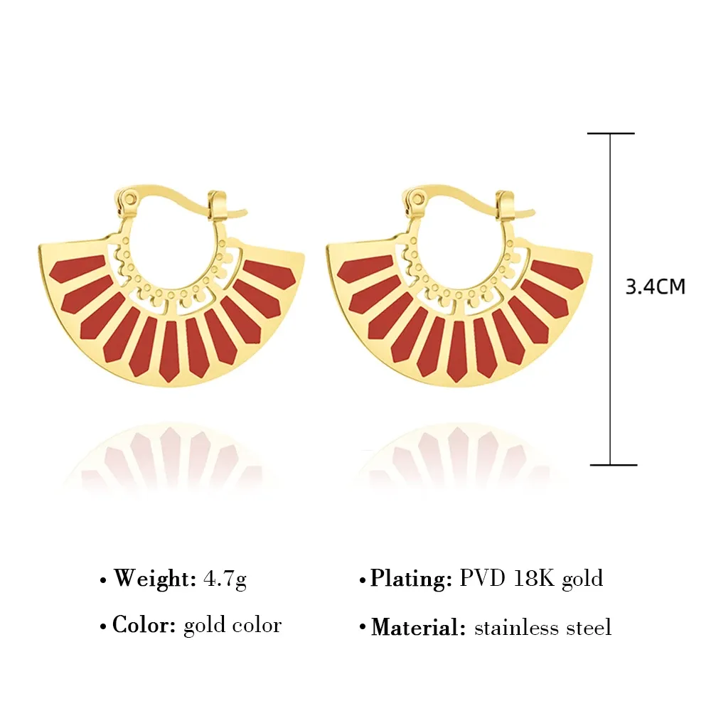 Crimson Cadence Earrings