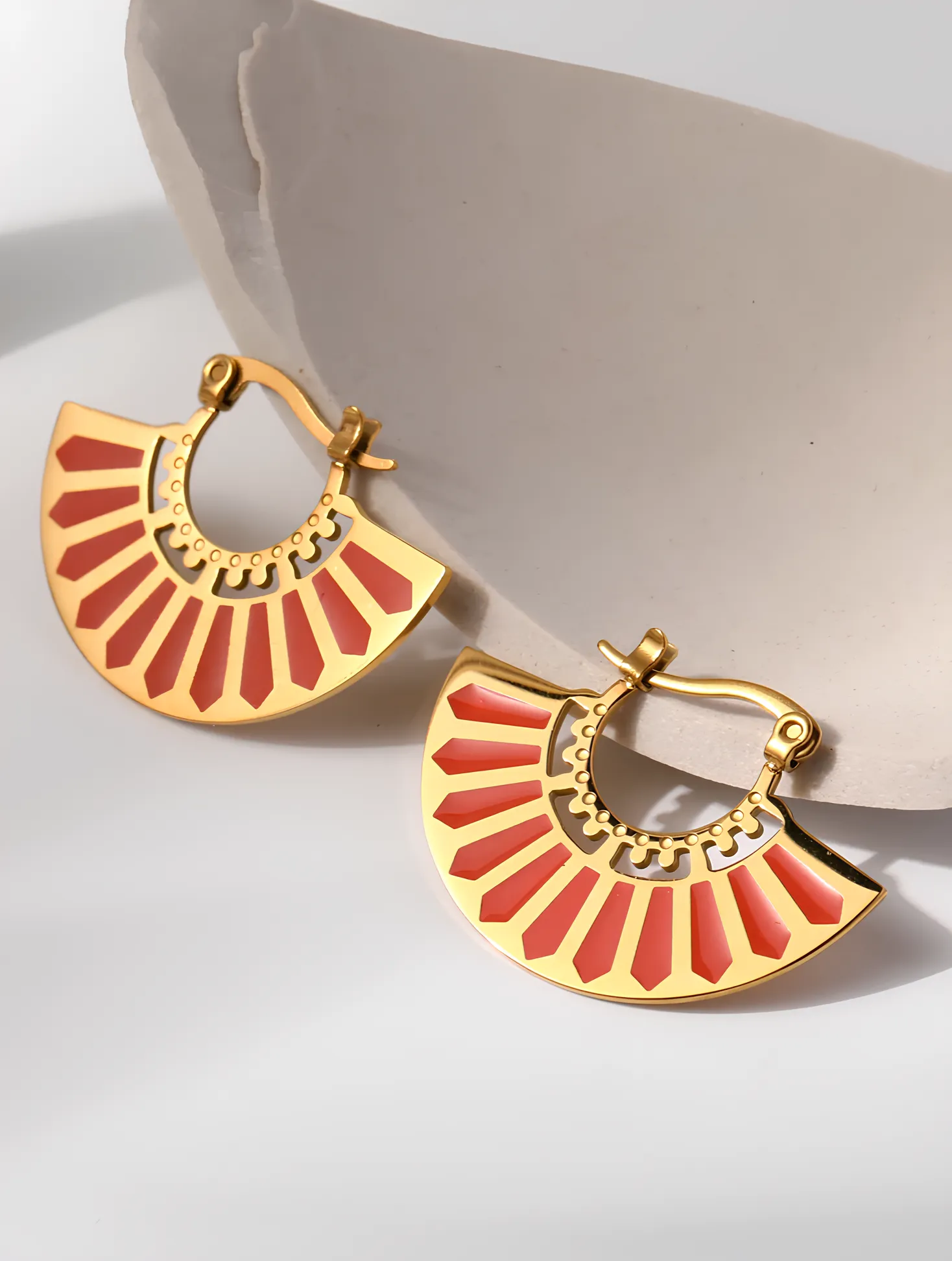 Crimson Cadence Earrings