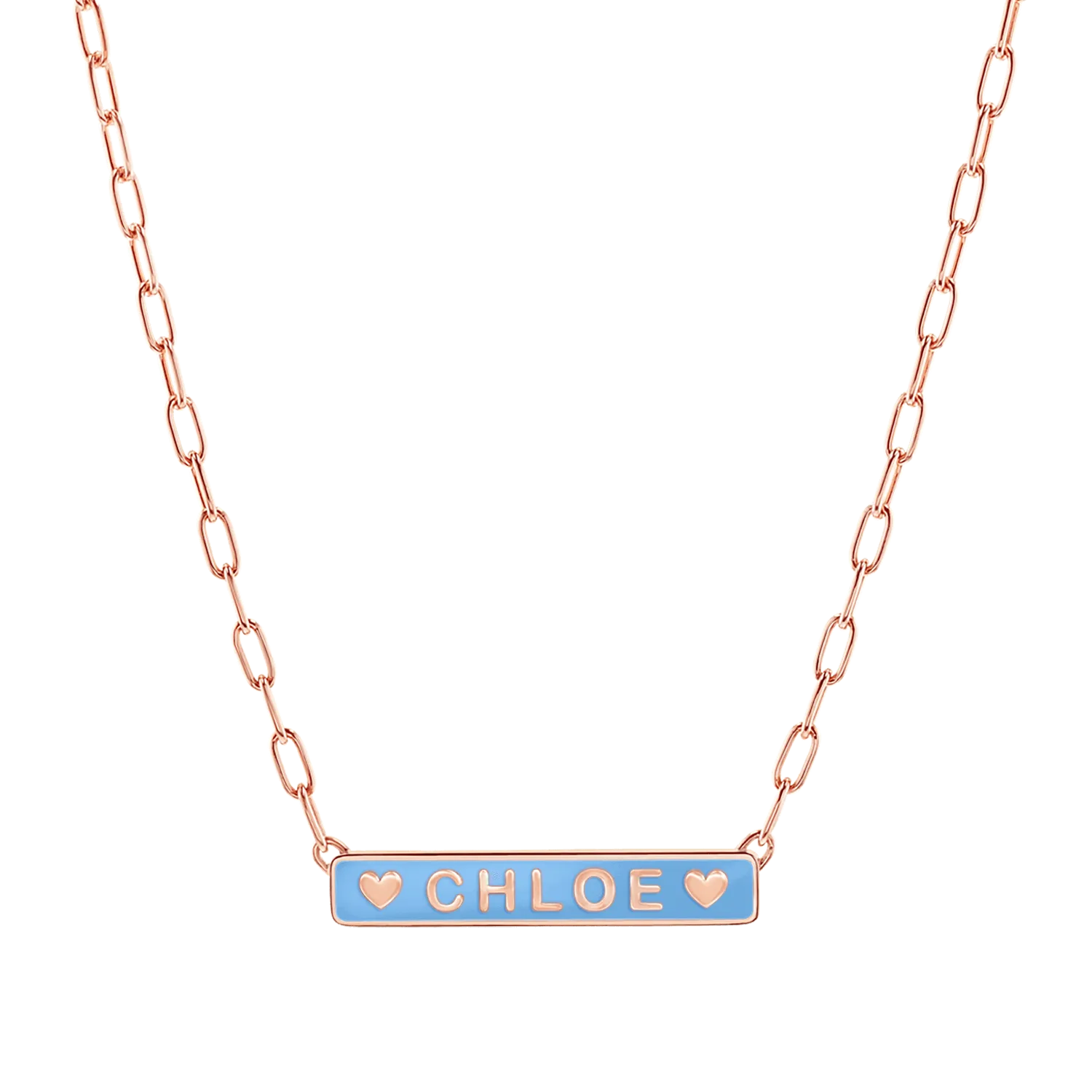 Custom Enamel ID Necklace