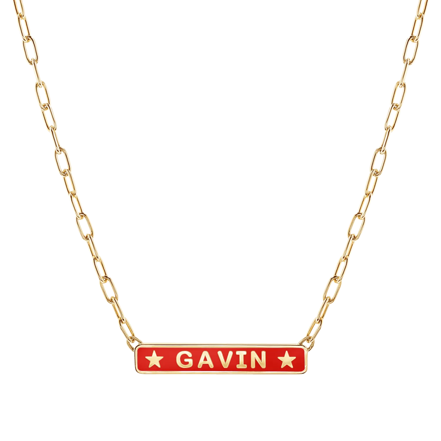 Custom Enamel ID Necklace
