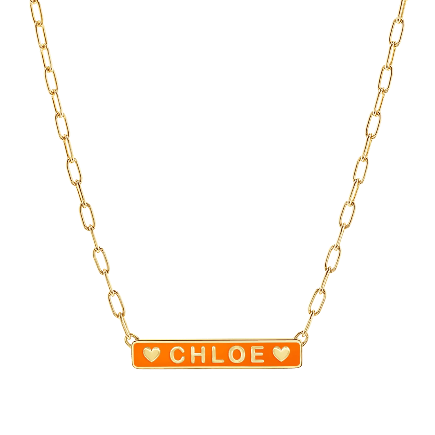 Custom Enamel ID Necklace