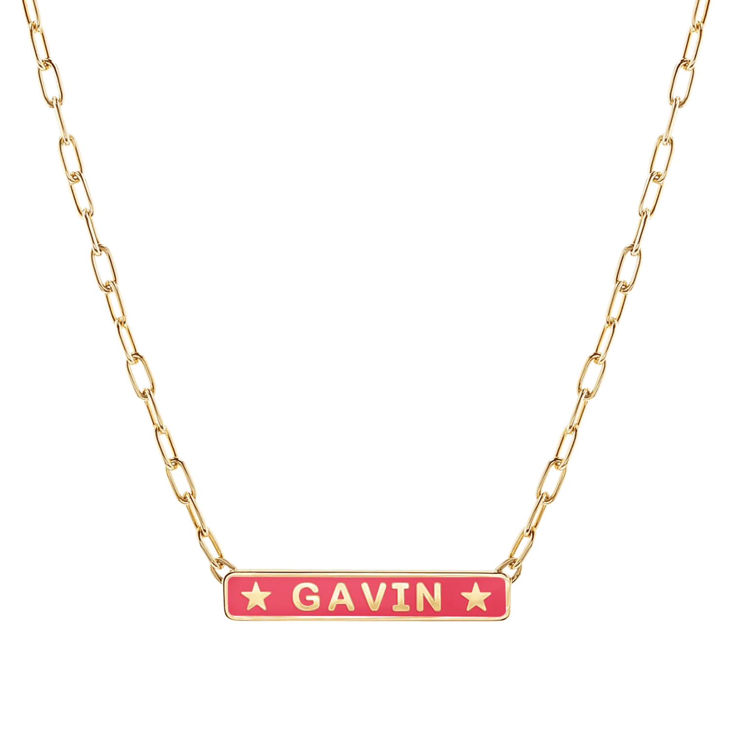 Custom Enamel ID Necklace