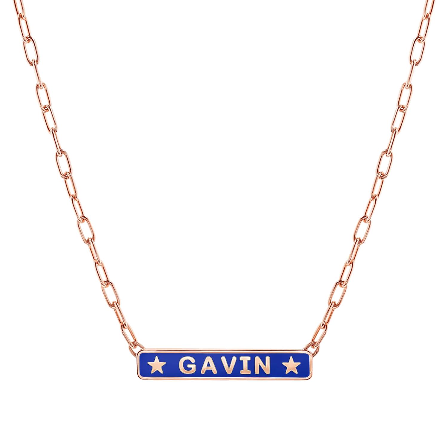 Custom Enamel ID Necklace