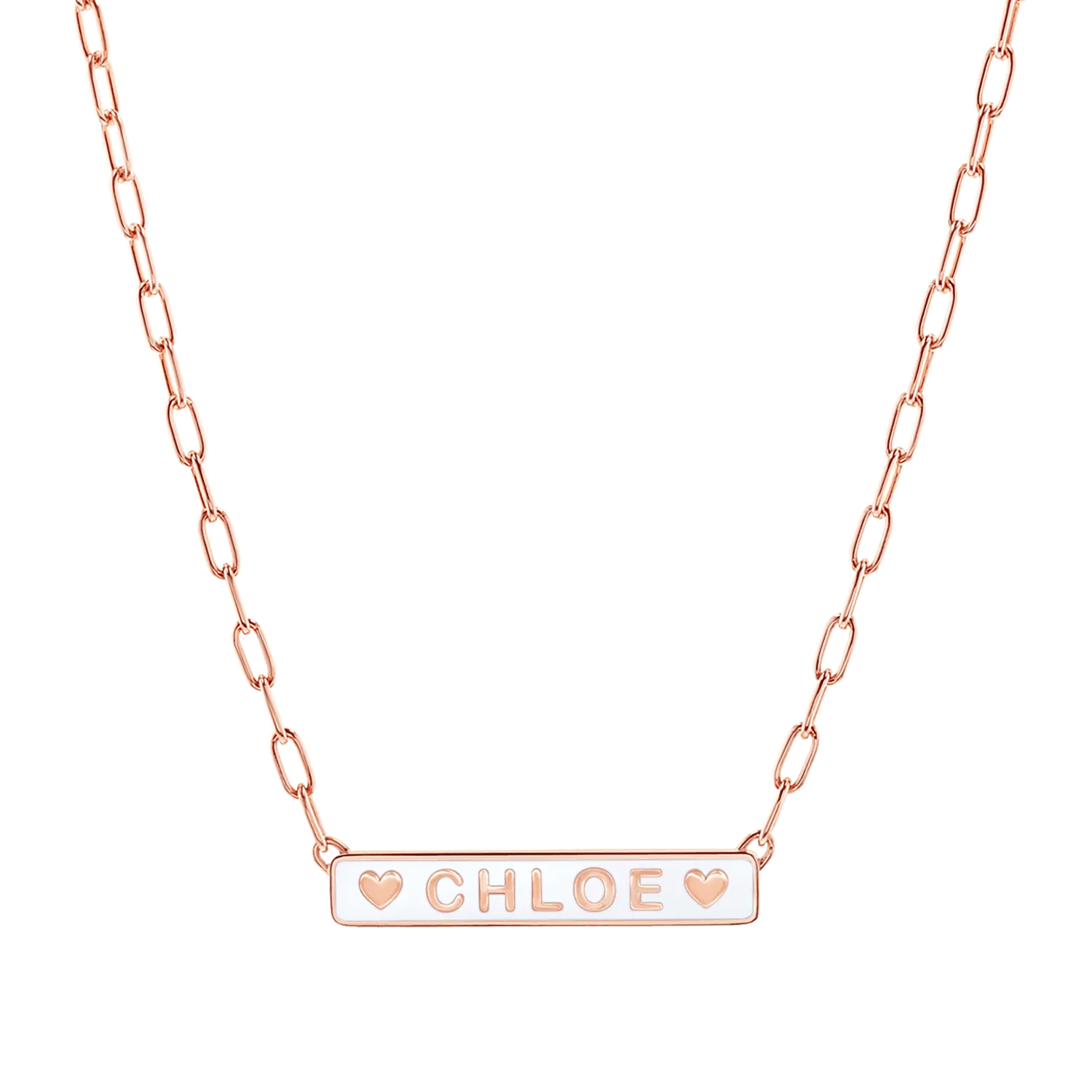 Custom Enamel ID Necklace