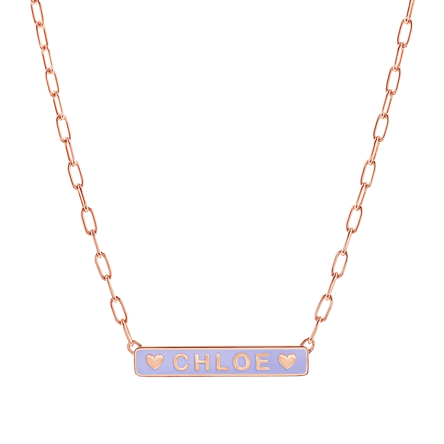 Custom Enamel ID Necklace