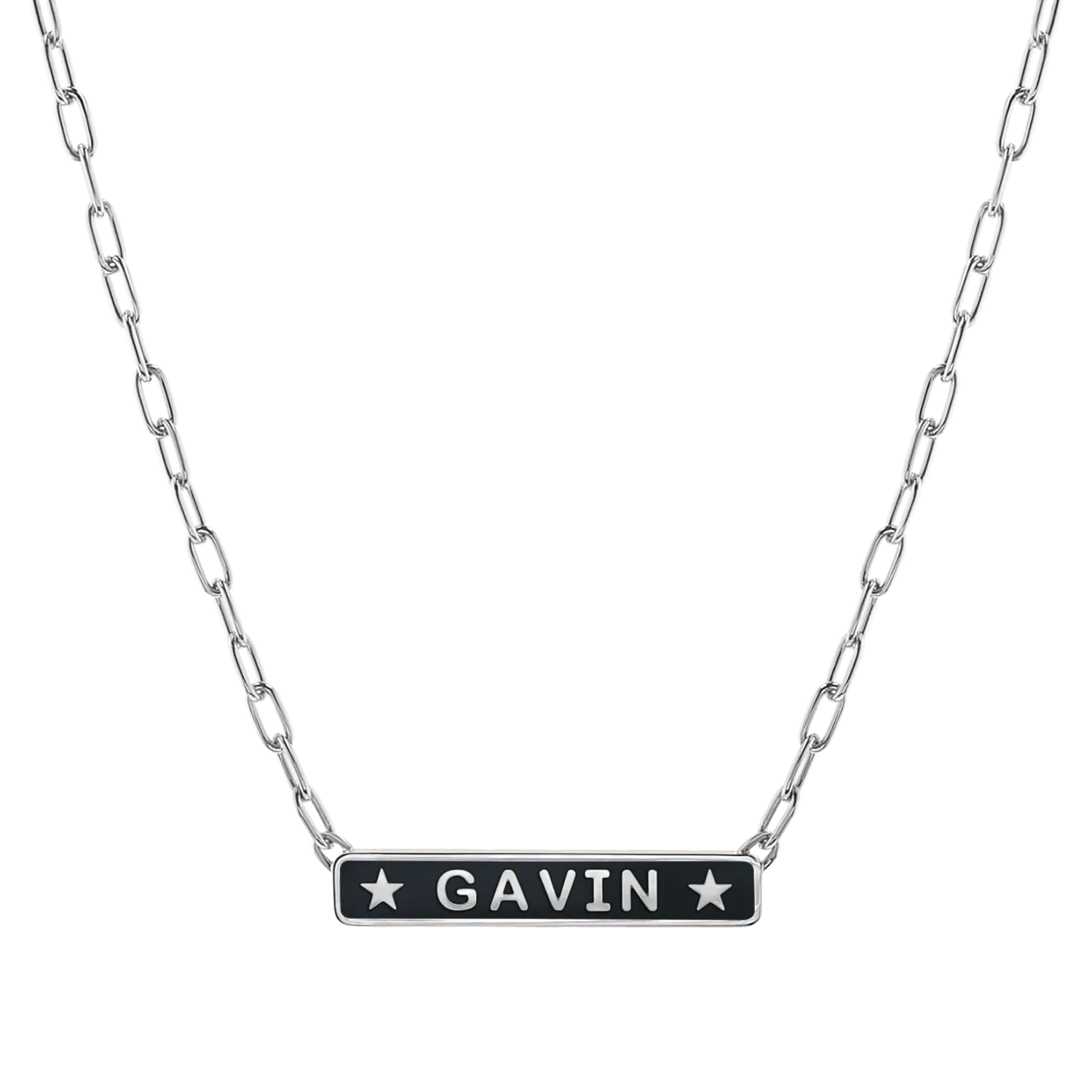 Custom Enamel ID Necklace