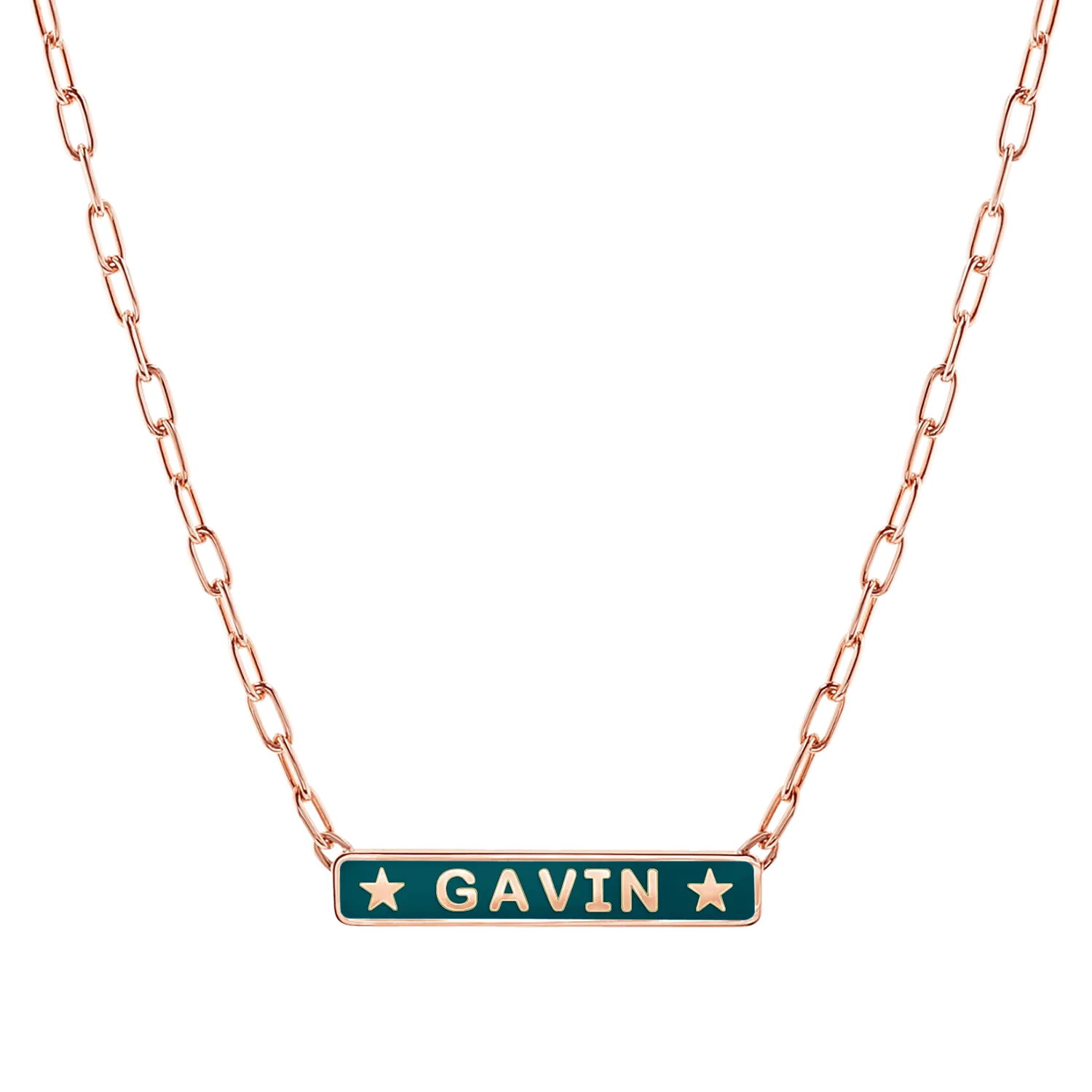 Custom Enamel ID Necklace