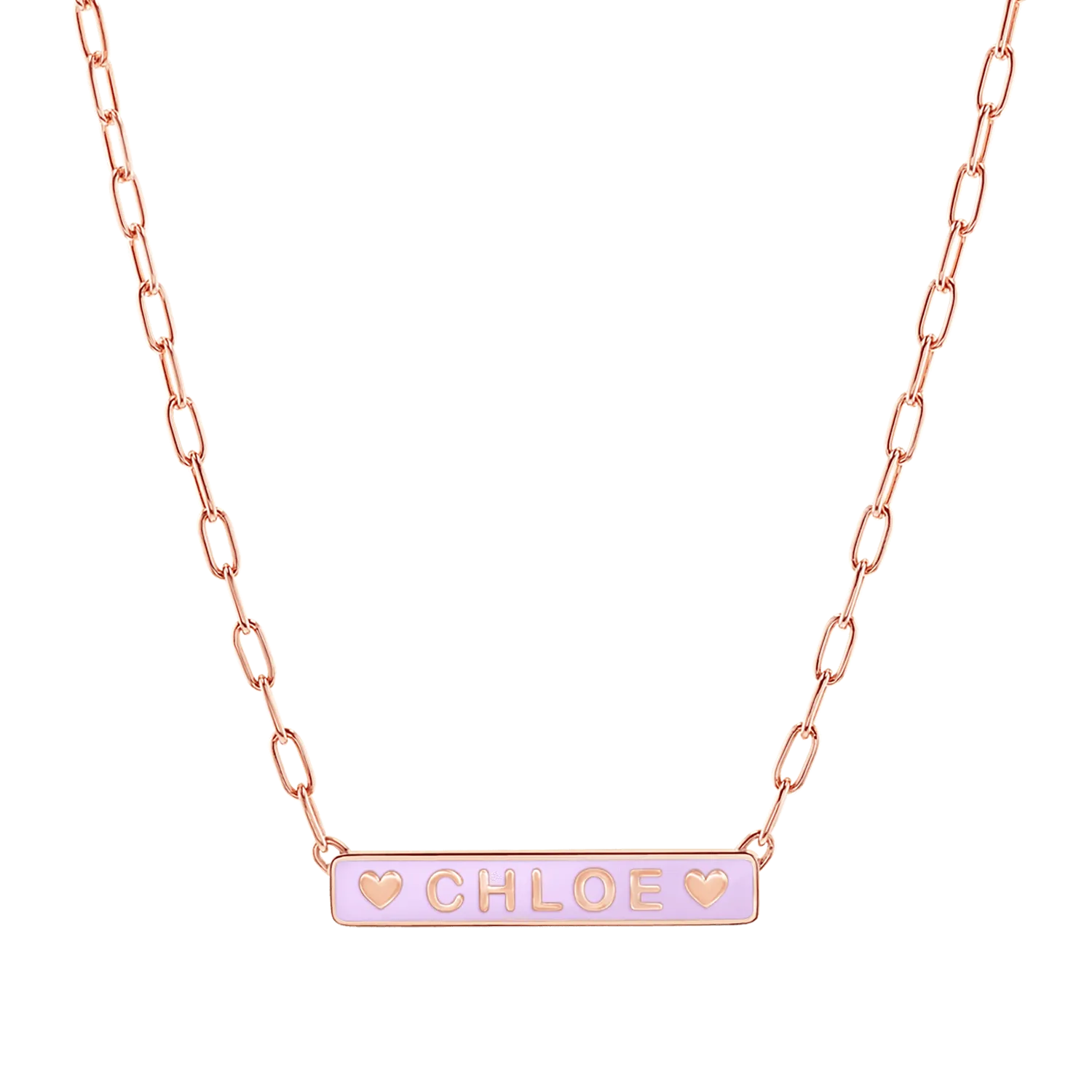 Custom Enamel ID Necklace