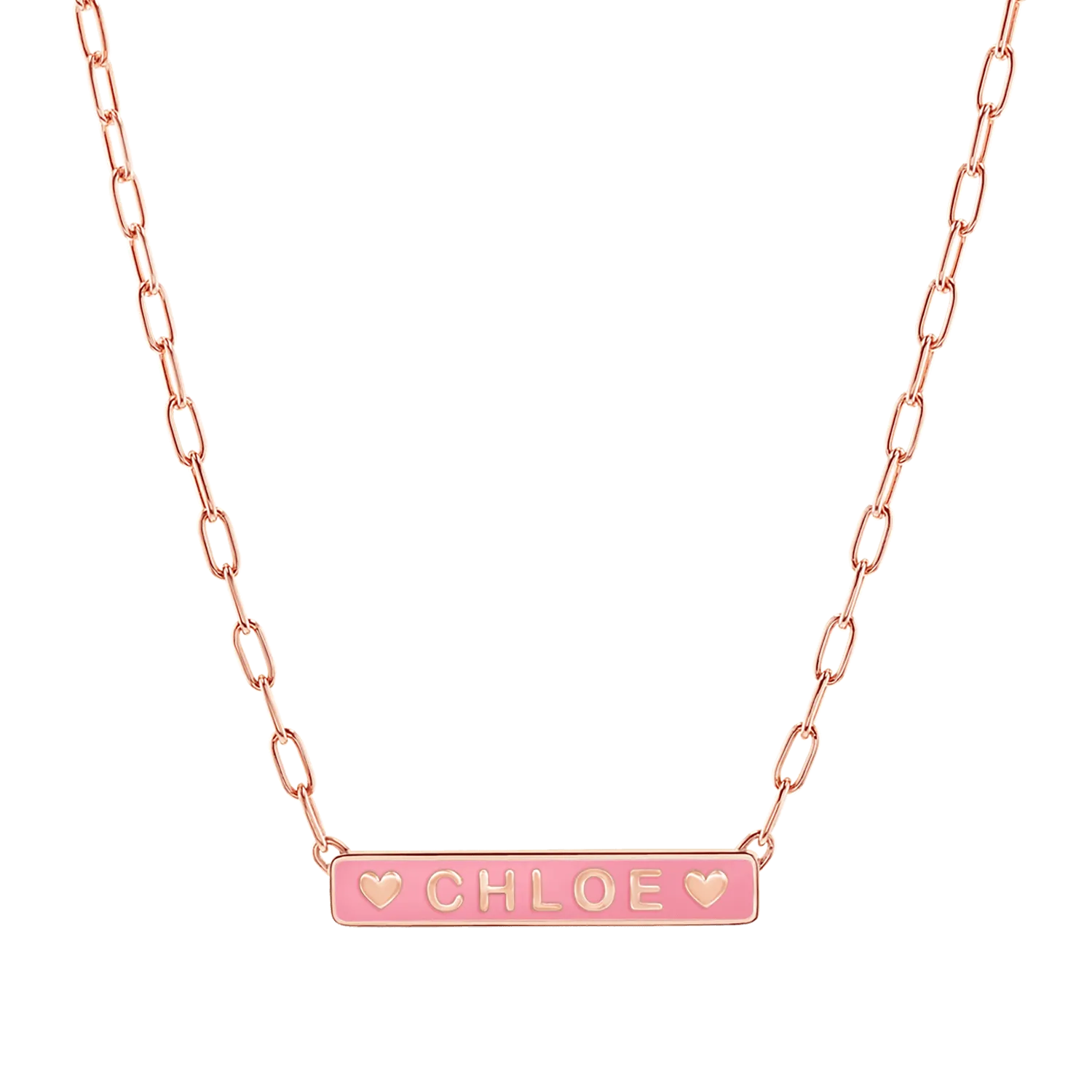 Custom Enamel ID Necklace
