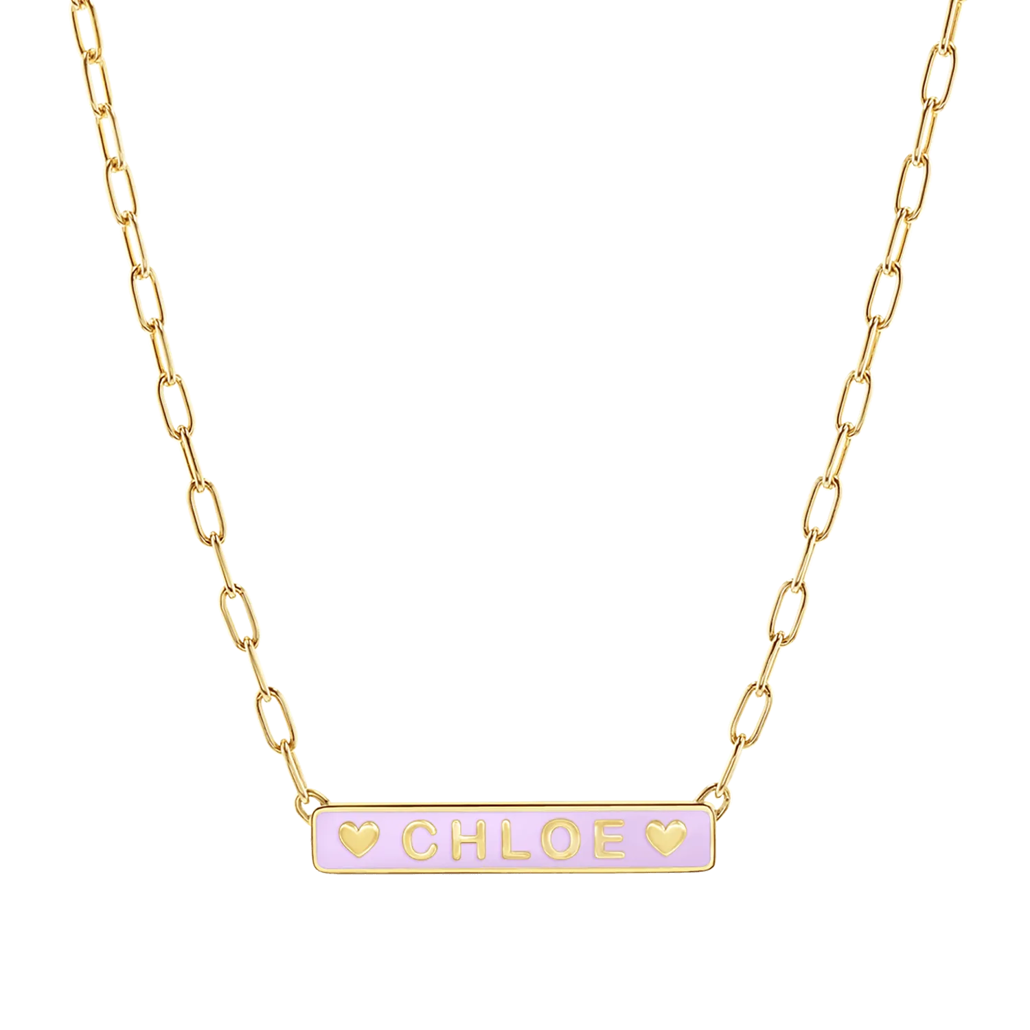 Custom Enamel ID Necklace