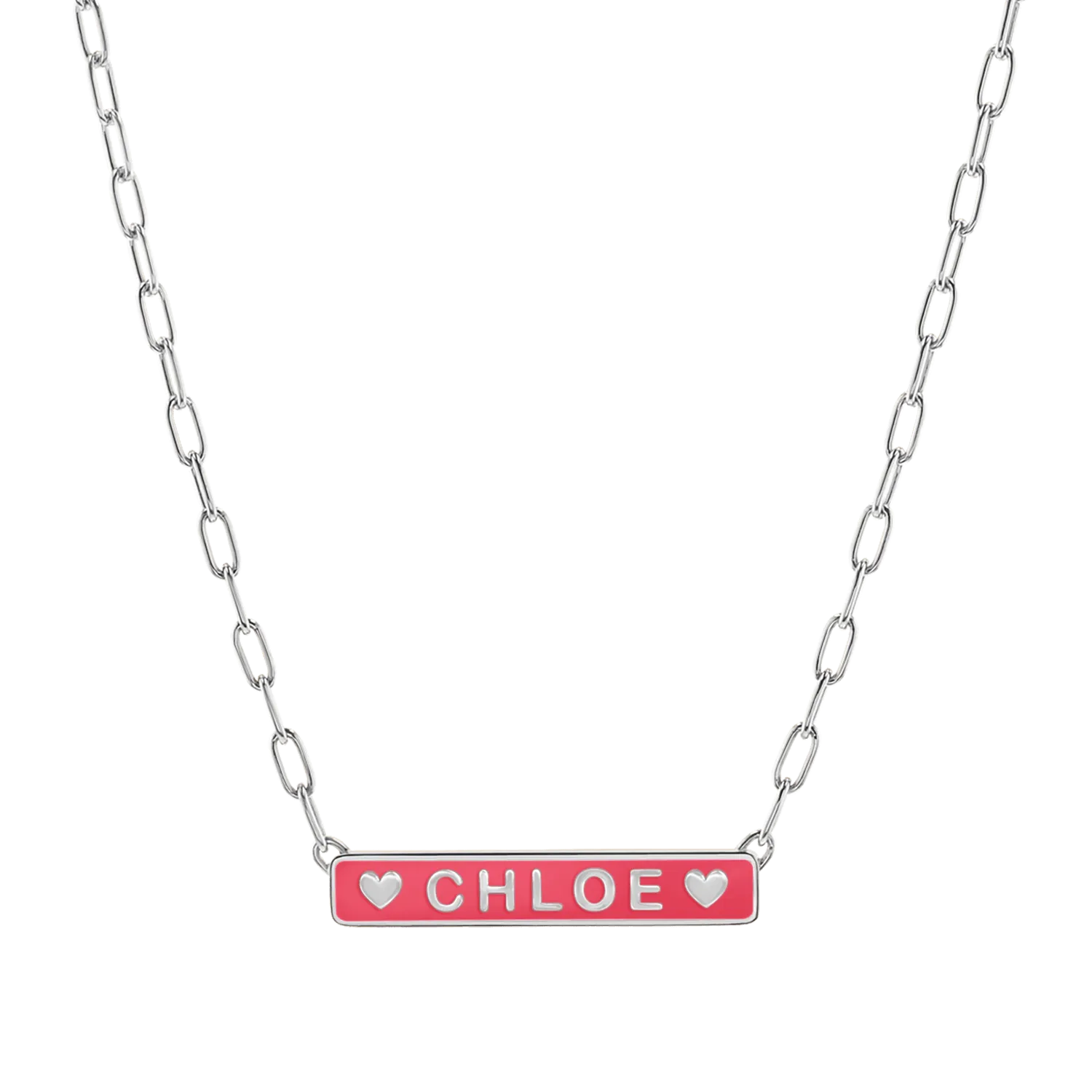 Custom Enamel ID Necklace