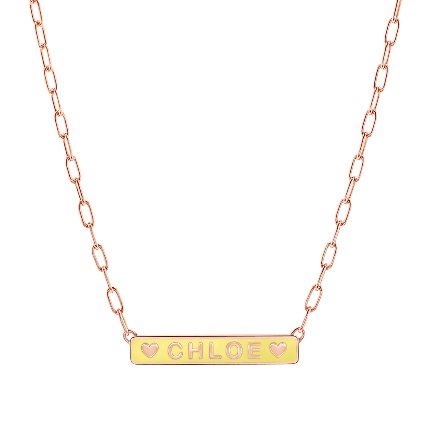 Custom Enamel ID Necklace
