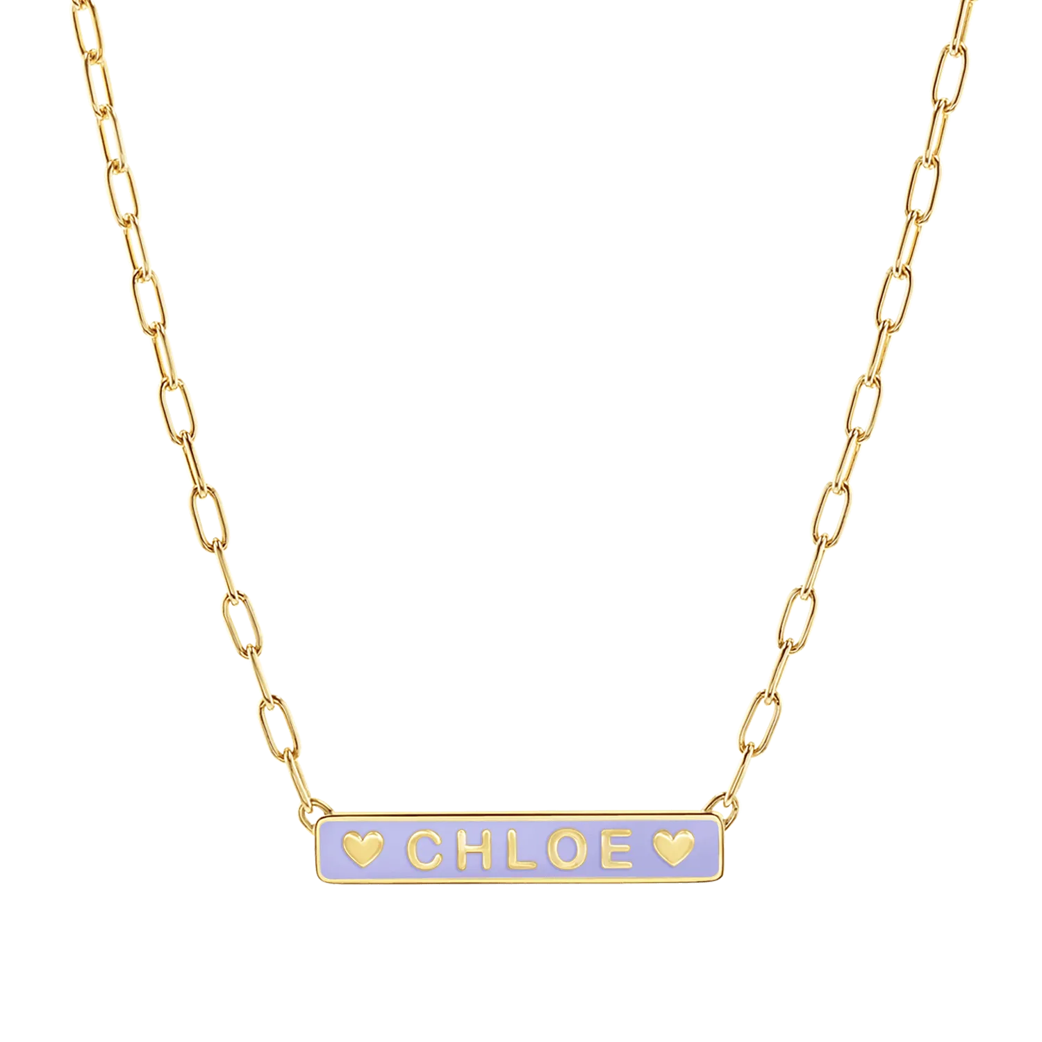 Custom Enamel ID Necklace