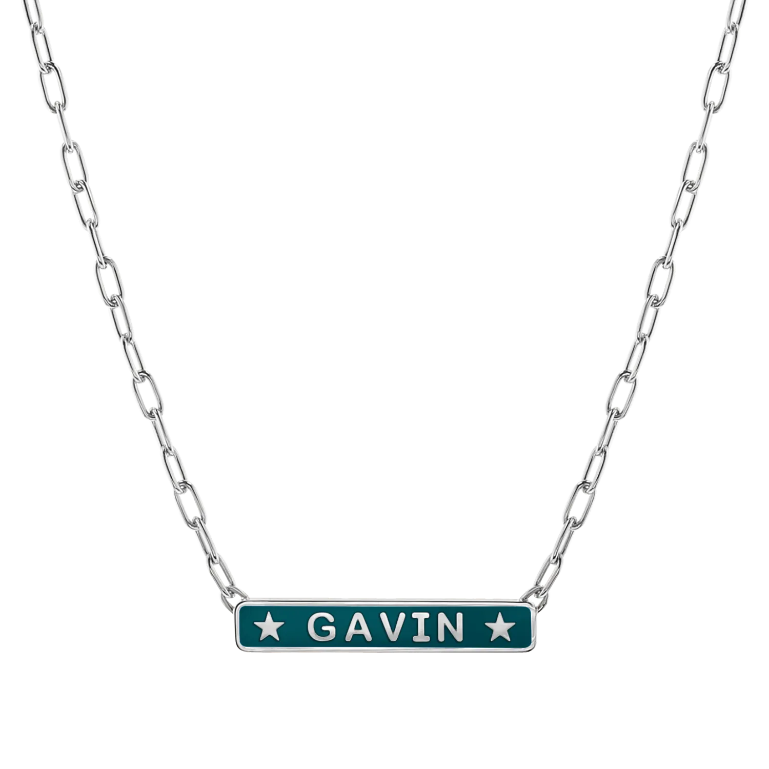 Custom Enamel ID Necklace