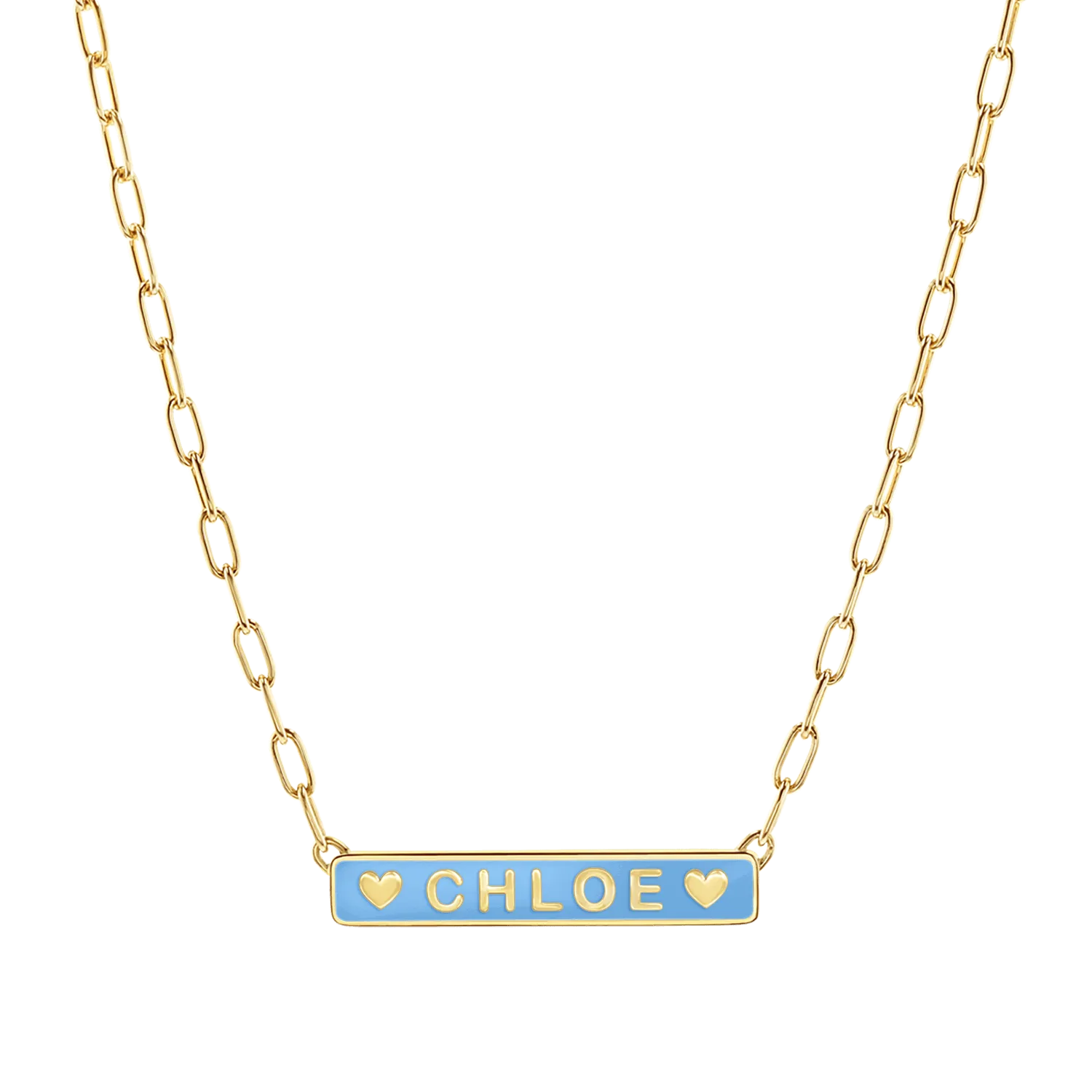 Custom Enamel ID Necklace