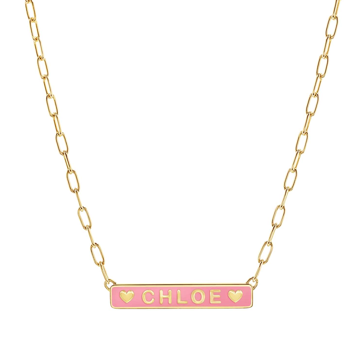 Custom Enamel ID Necklace