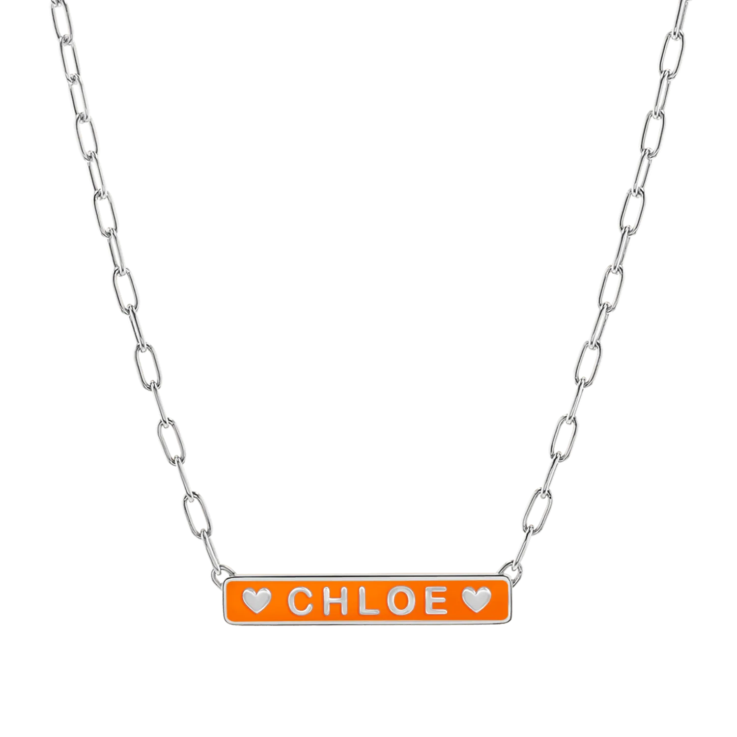 Custom Enamel ID Necklace