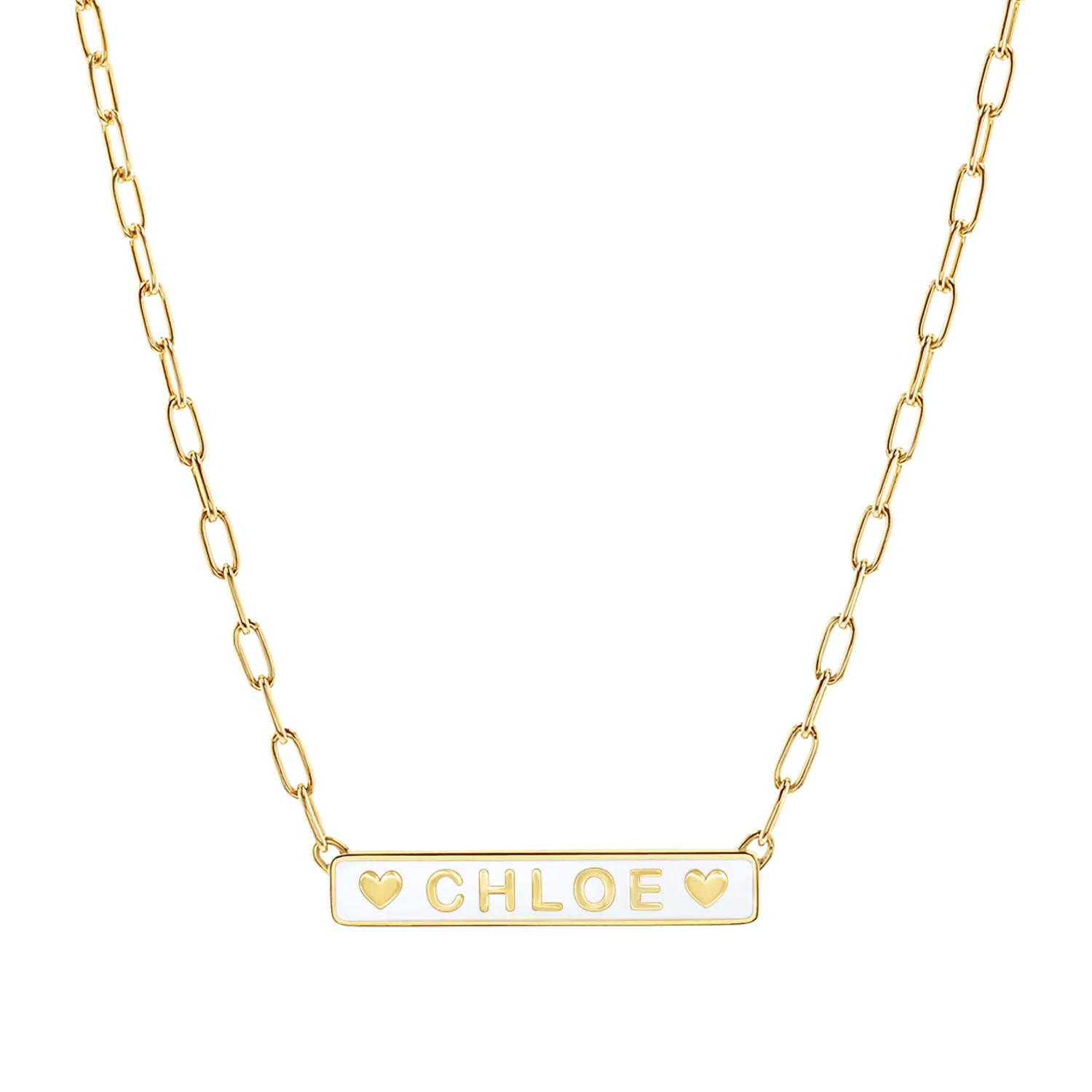 Custom Enamel ID Necklace