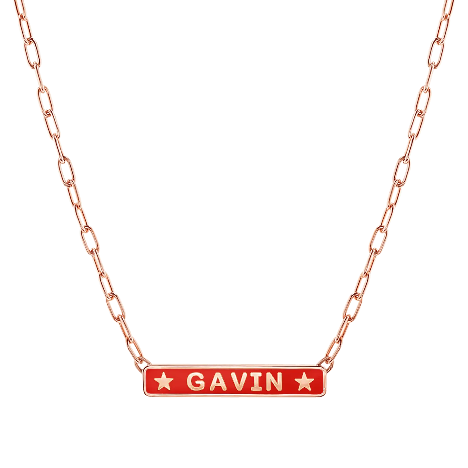 Custom Enamel ID Necklace
