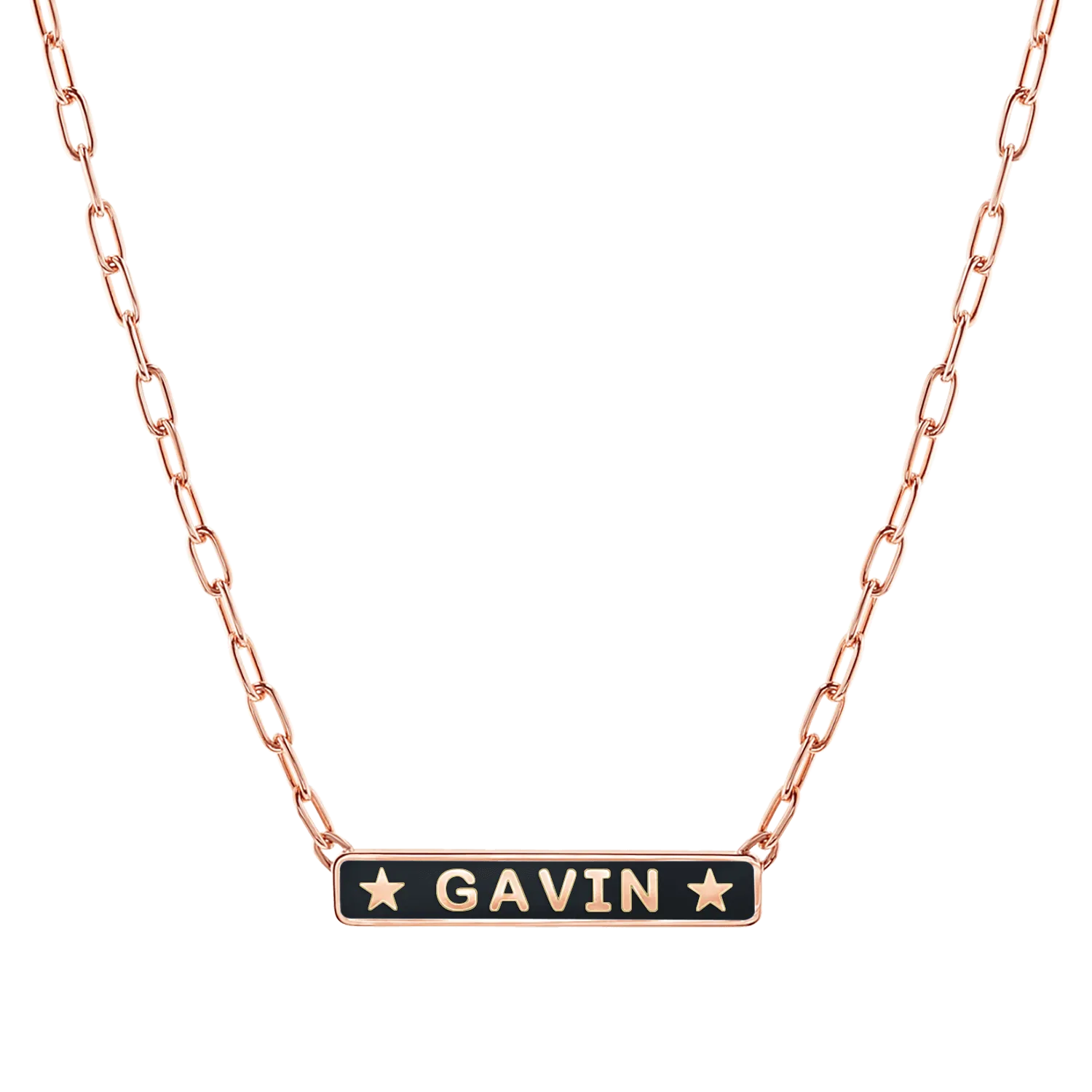 Custom Enamel ID Necklace