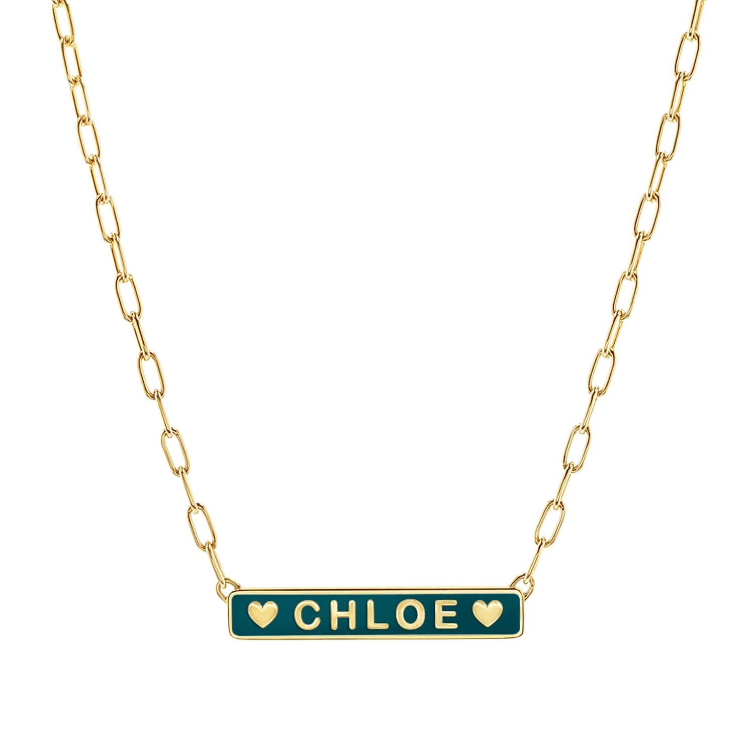Custom Enamel ID Necklace