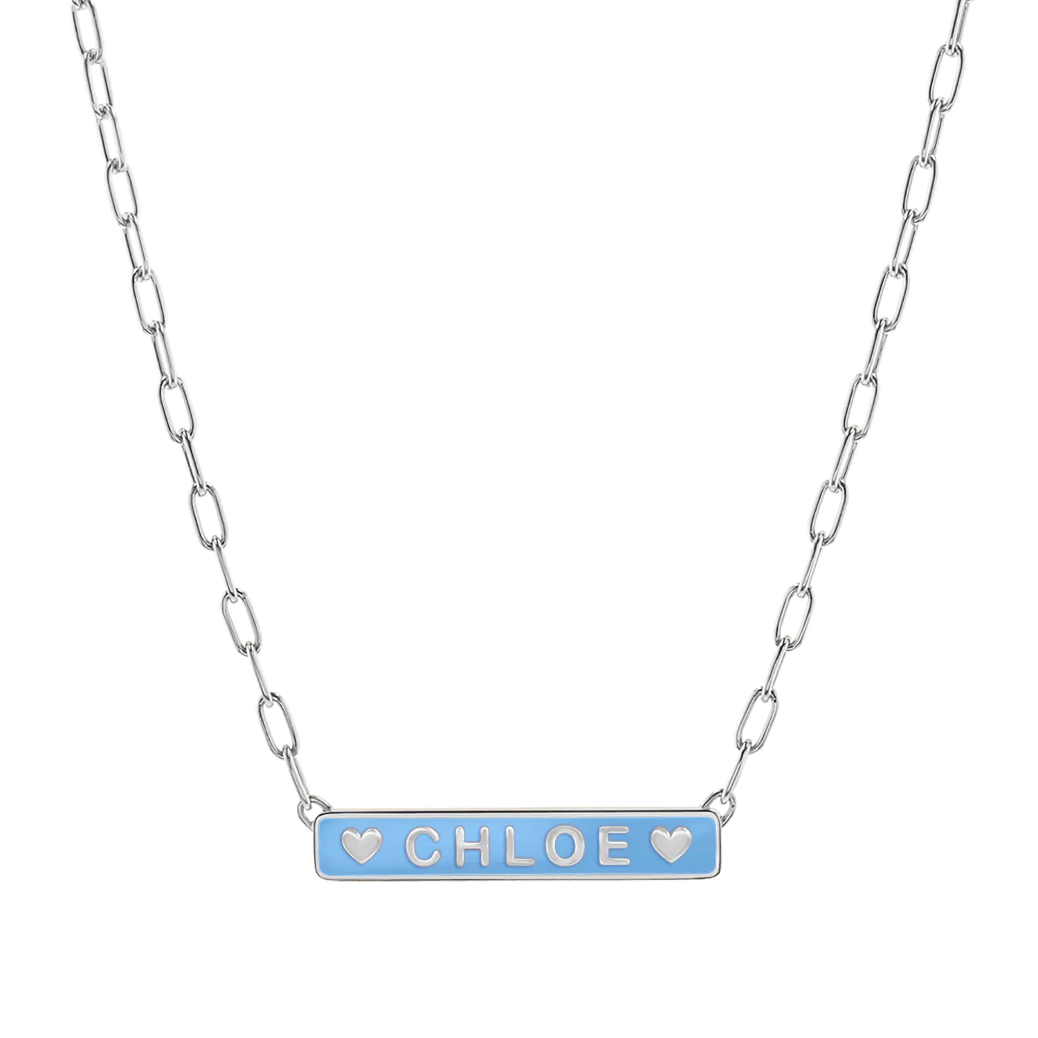 Custom Enamel ID Necklace