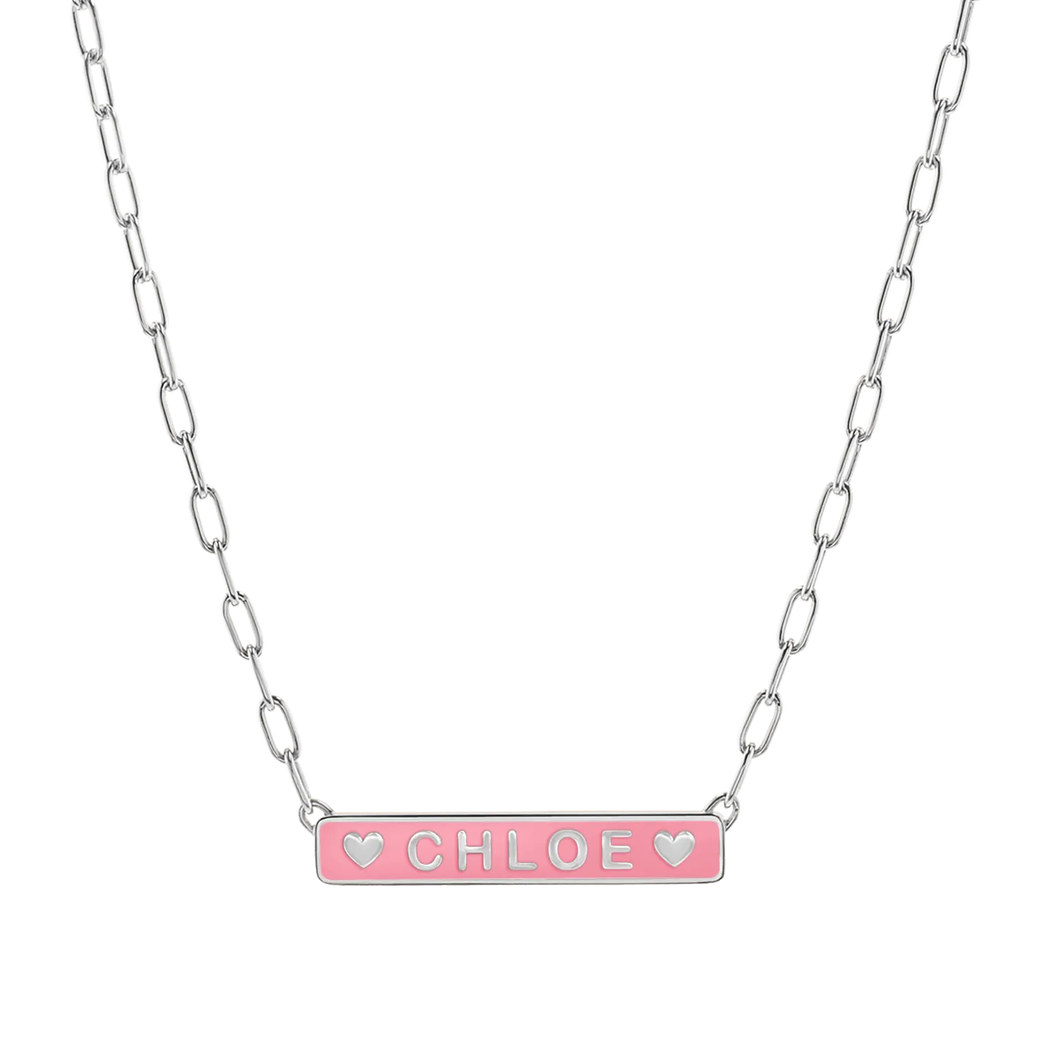 Custom Enamel ID Necklace