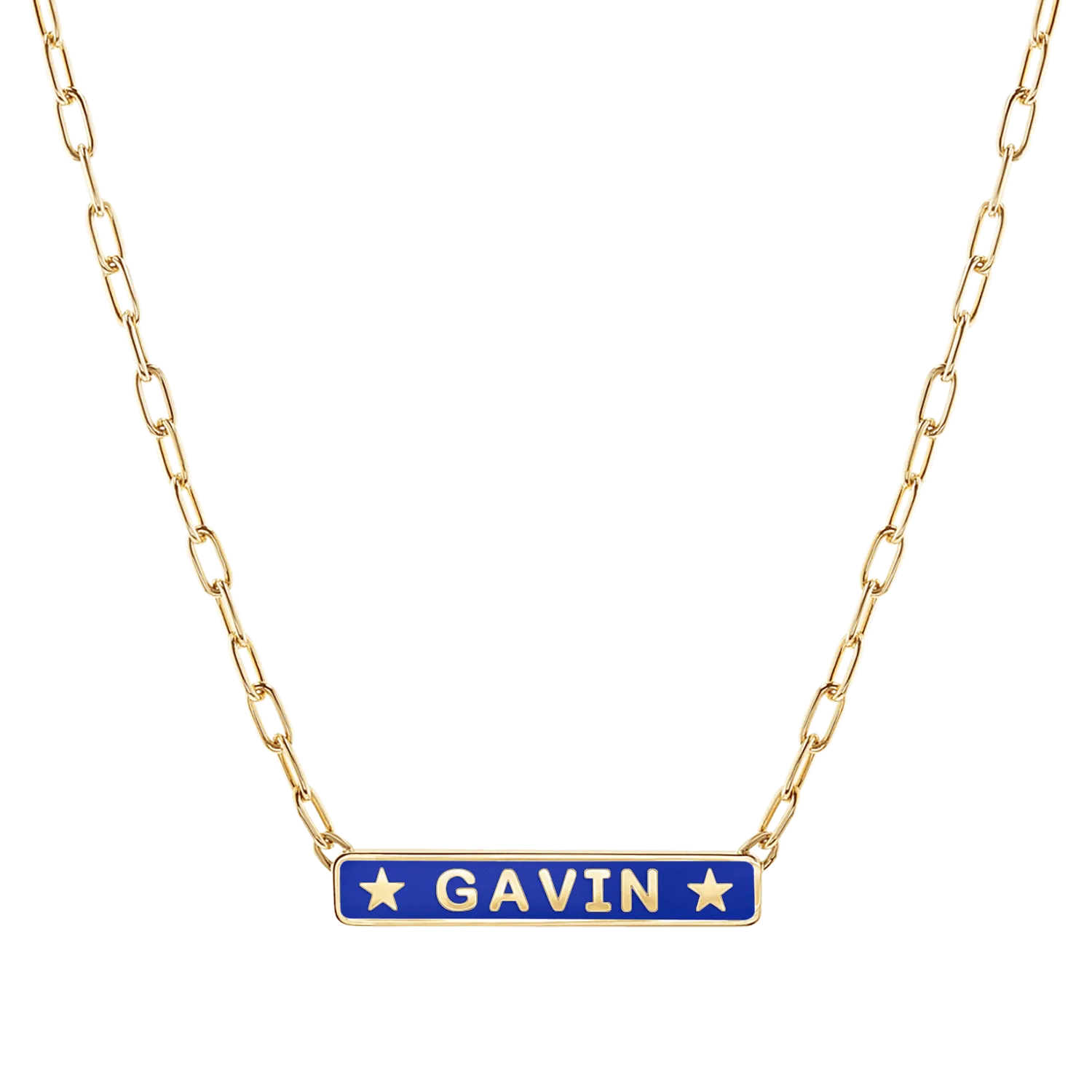 Custom Enamel ID Necklace