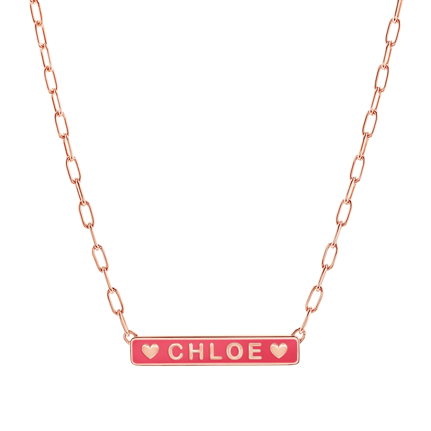 Custom Enamel ID Necklace