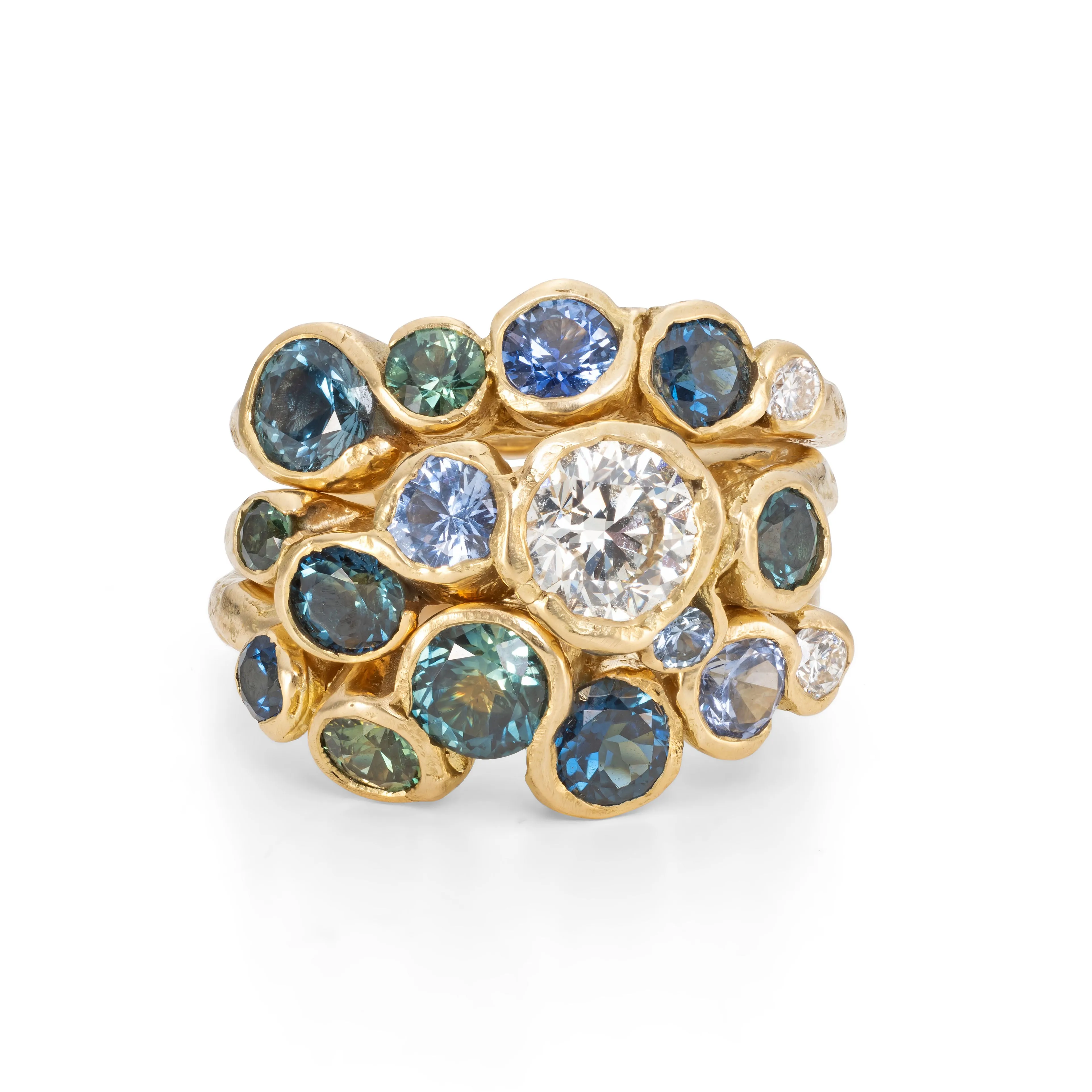 Diamond Shoal Ring Stack