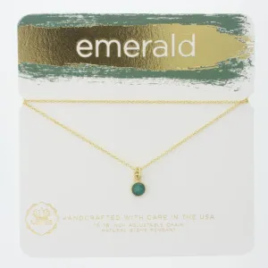 Emerald Gold Necklaces by Lotus
