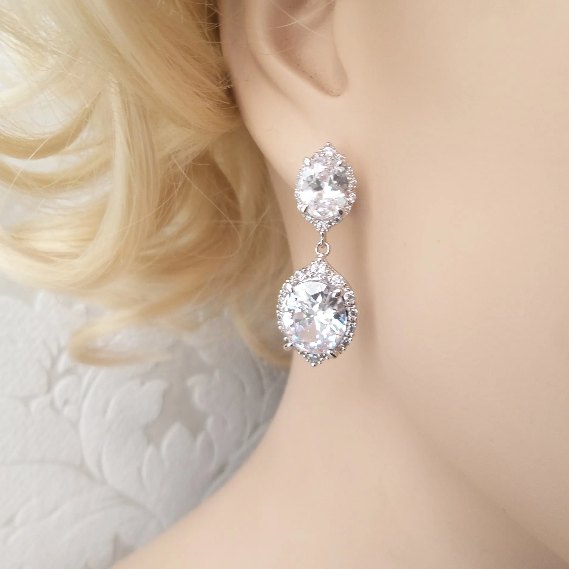 Grand Parure Bridal Jewelry Set for Victorian Bride or Prom