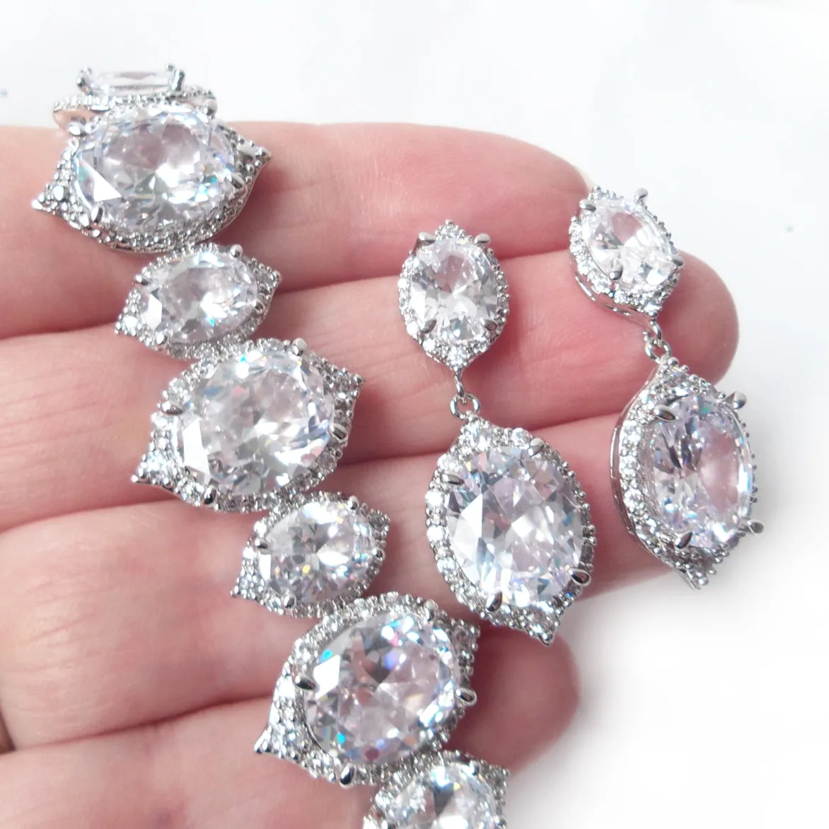 Grand Parure Bridal Jewelry Set for Victorian Bride or Prom