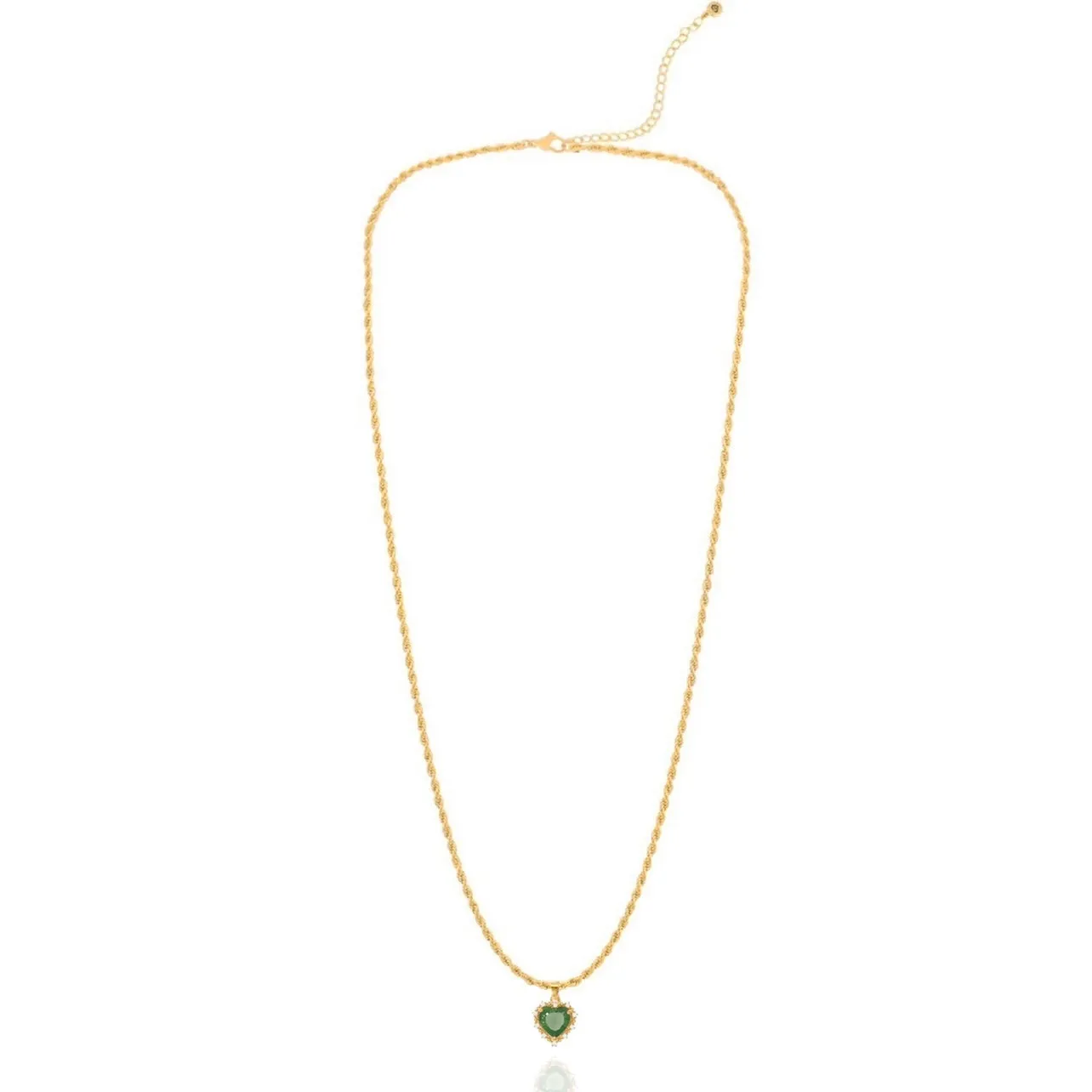 Kind Hearted Necklace in Emerald