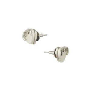 Melting Heart Earrings- Silver