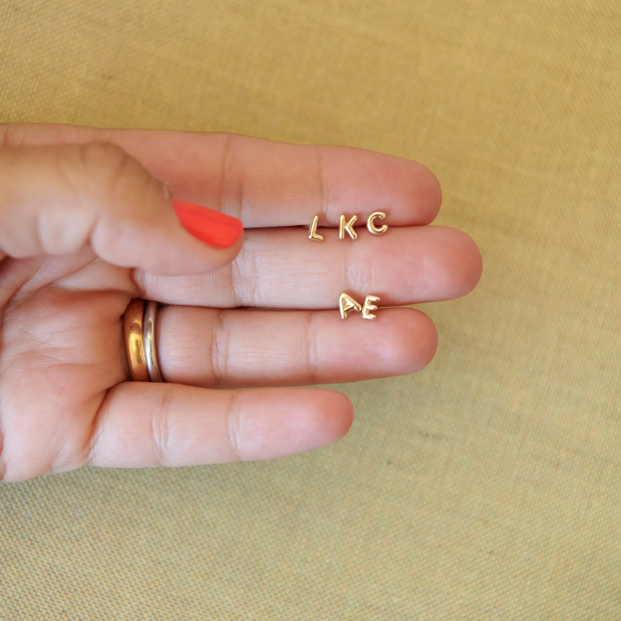 Mini Helium Initial Studs