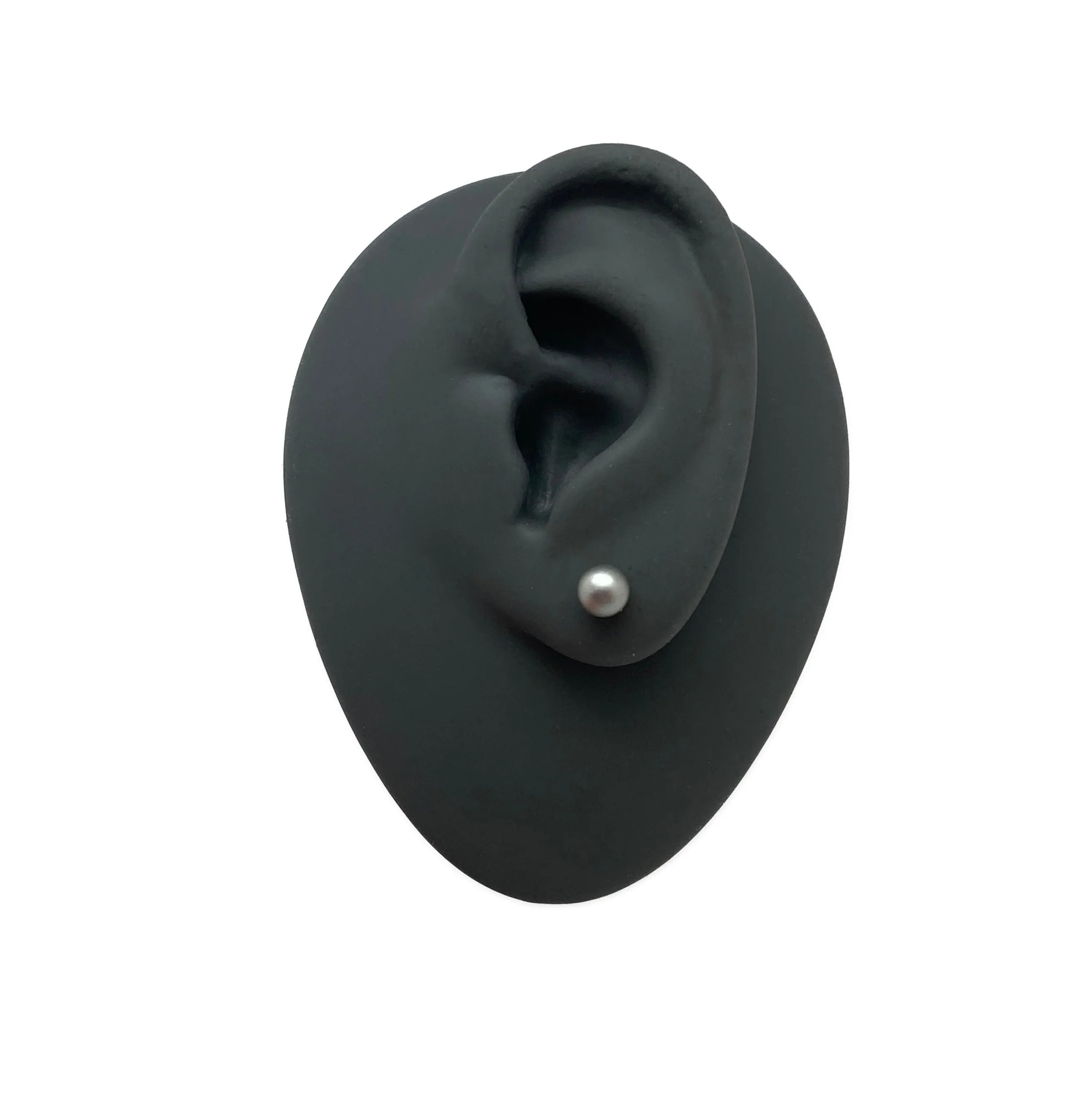 Mini Silver Sphere Studs