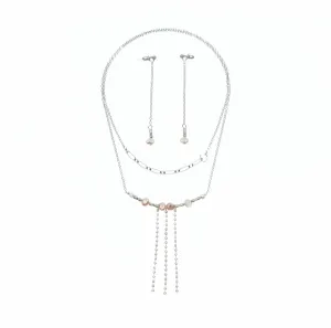 Mini Waterfall Necklace and Earrings Set