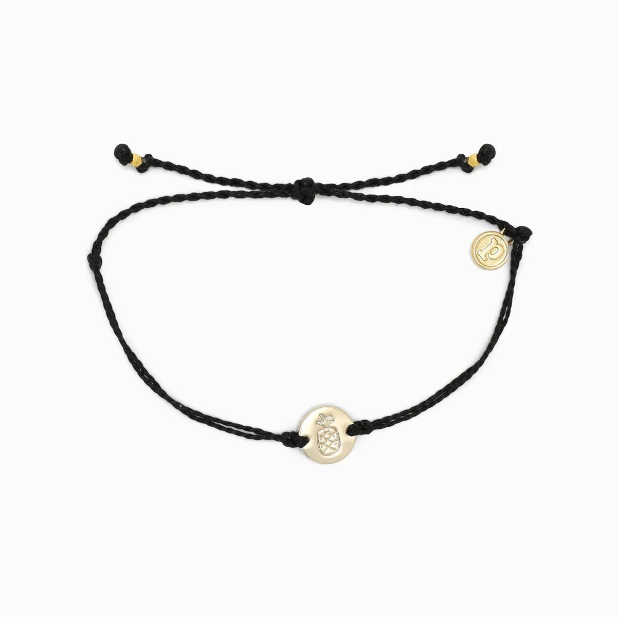 Pineapple Aloha Coin Charm Bracelet