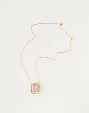Rose Quartz and Peridot Pendant