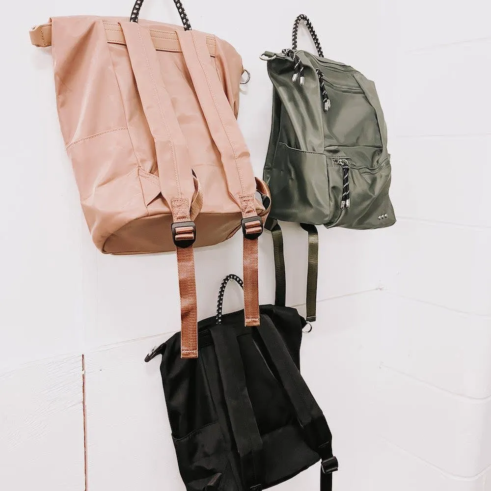 Ryanne Roped Backpack: Golden Mocha