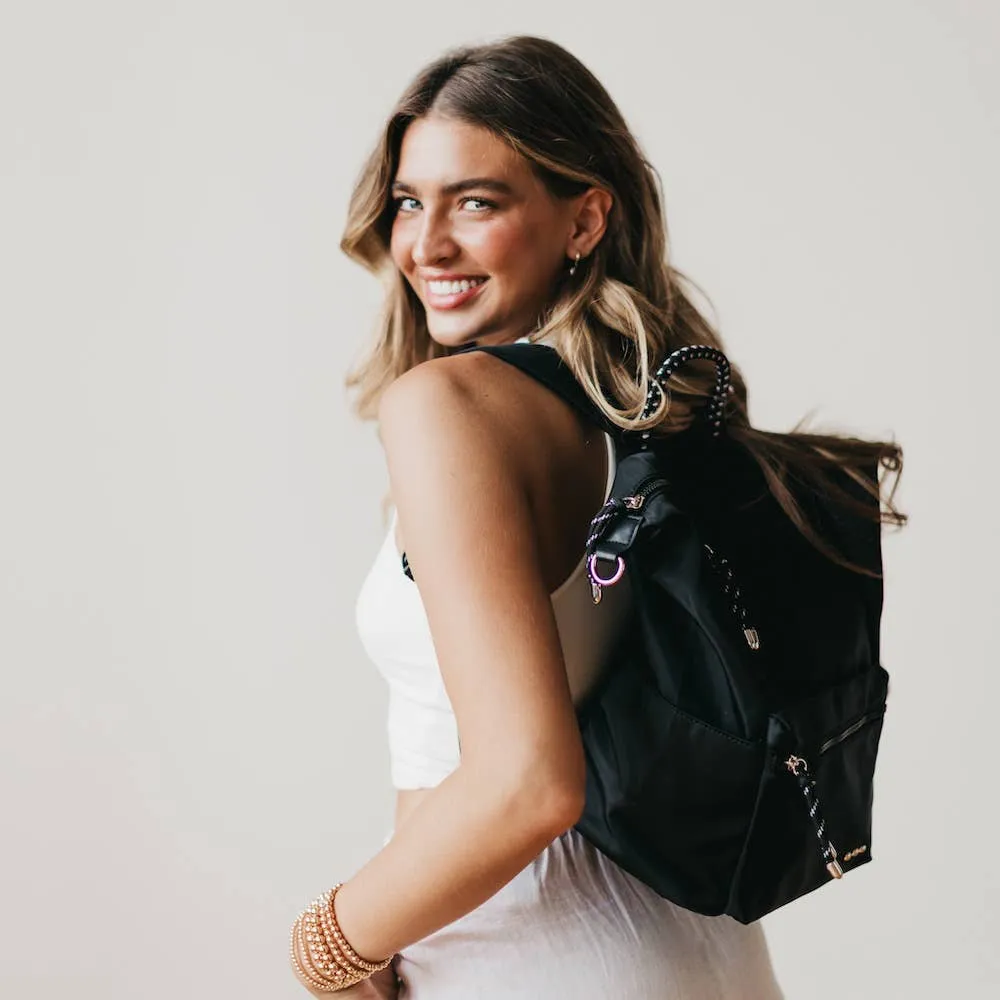 Ryanne Roped Backpack: Olive